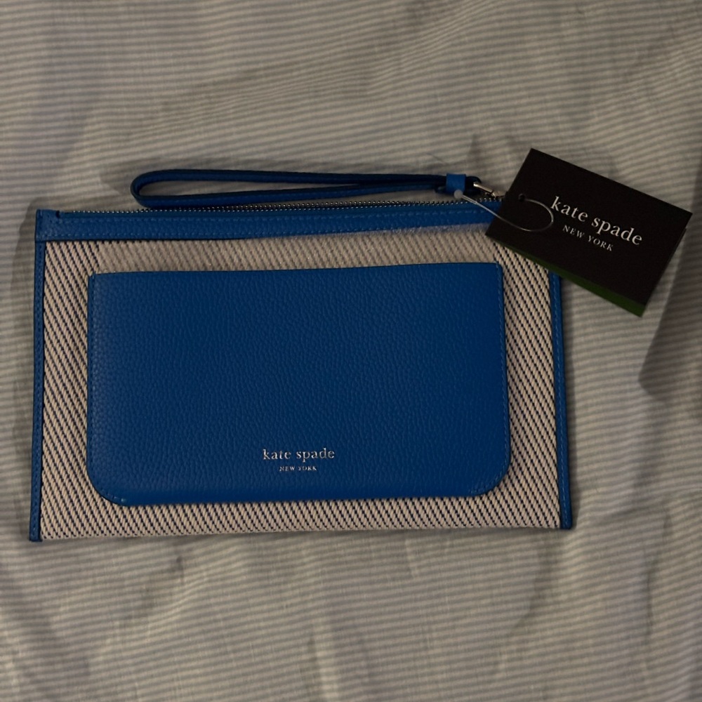 Kate Spade Ava Canvas Wristlet (NWT)